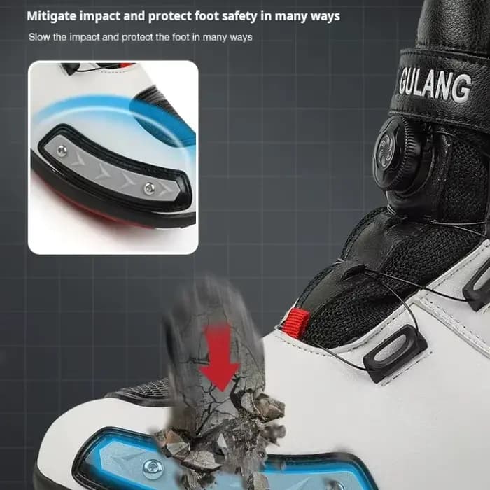 Wolf – bottes de moto en cuir pour hommes