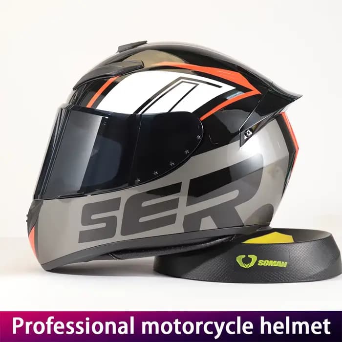 Casque de moto intégral - Certification DOT pour le dernier kart de descente de course pour hommes et femmes.