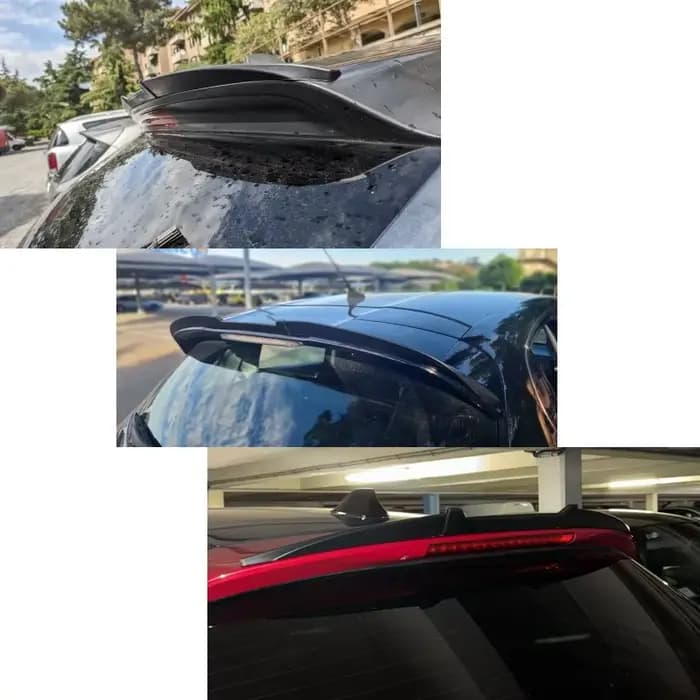 Becquet de toit arrière de voiture, accessoires d'aile arrière de coffre, pour Renault Clio RS Sport 2006 2007 2008 2009 2010 2011 2012