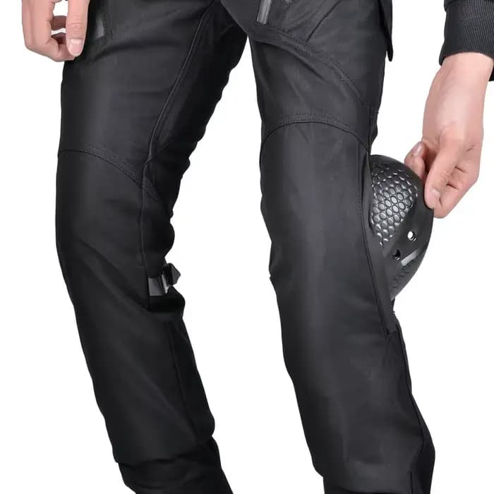 Pantalon de moto imperméable toutes saisons avec bandes réfléchissantes