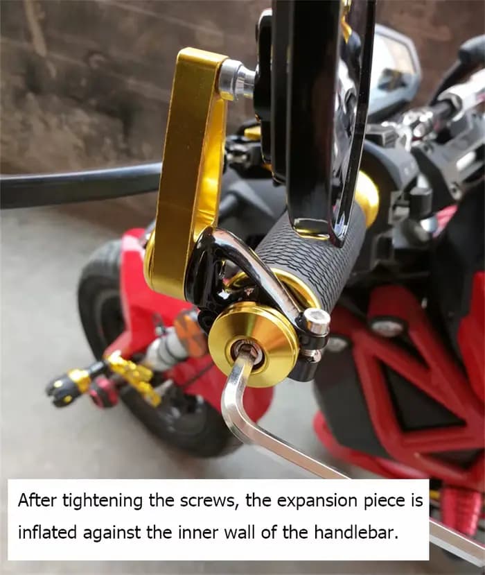 EAFC 1 paire 7/8 "22mm rétroviseurs de moto universel Scooter barre fin guidon miroir rétroviseur accessoires