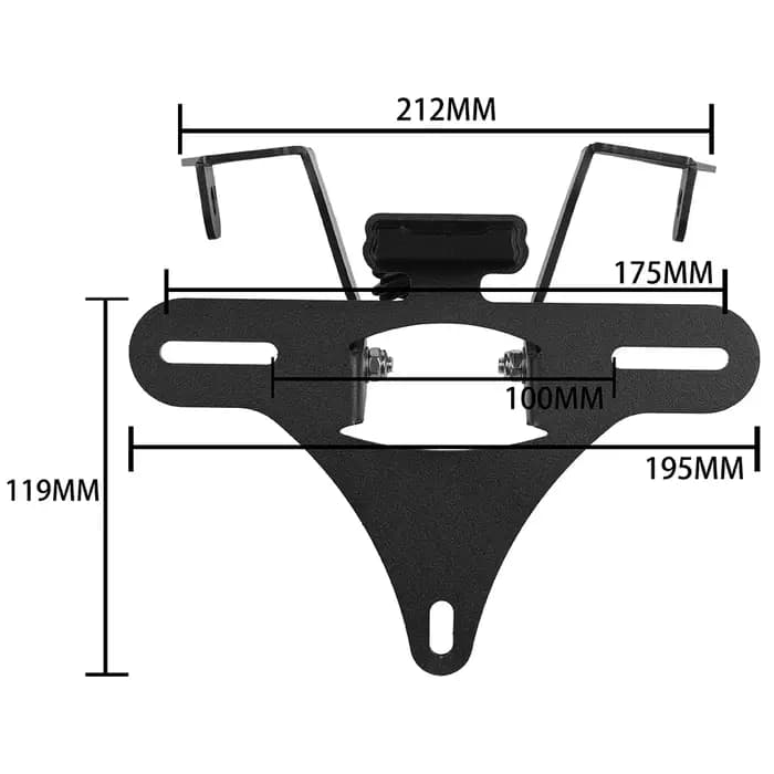 Support de plaque d'immatriculation pour CFMOTO 450MT 2024 IBEX 450 MT