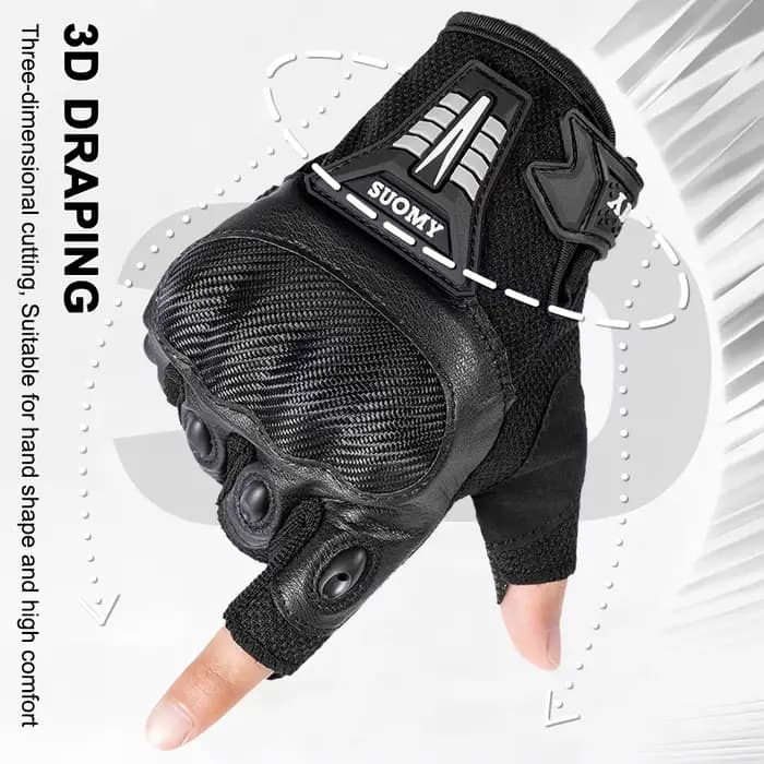 Gants de moto sans doigts