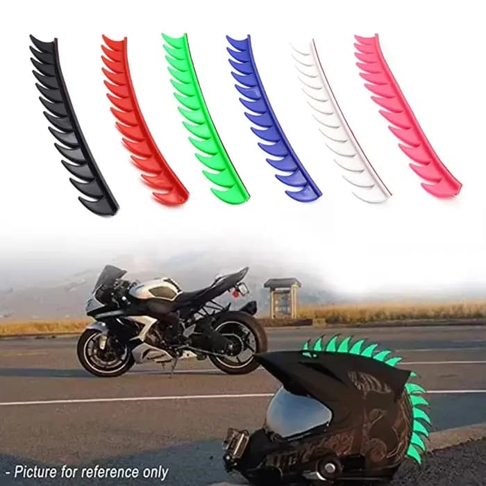 Casque de Motocross en Caoutchouc avec Pointes Mohawks