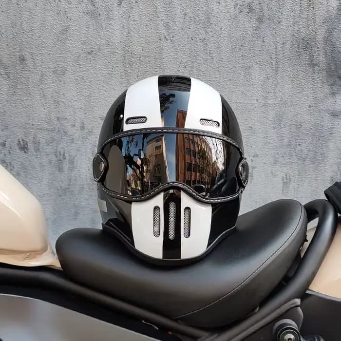 Casque intégral de Moto FBR rétro Style Tokyo