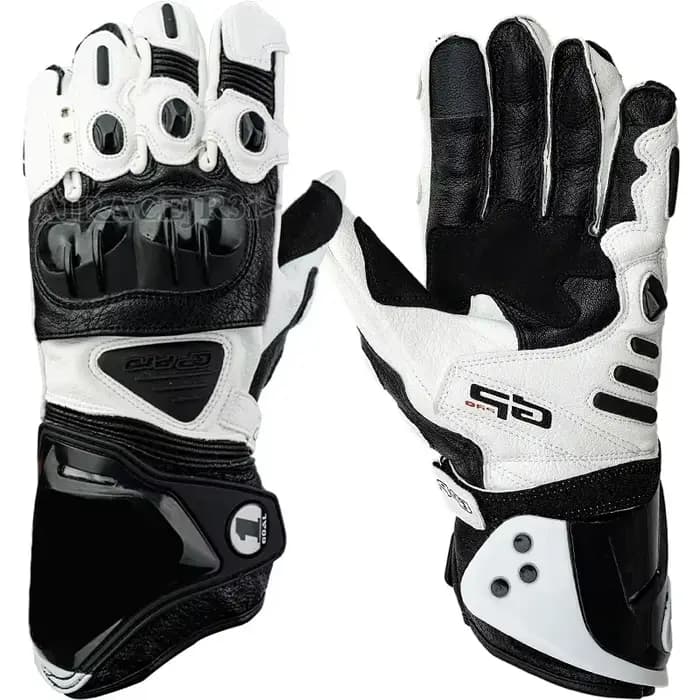 Gants de moto en cuir Alpine pour la course GP