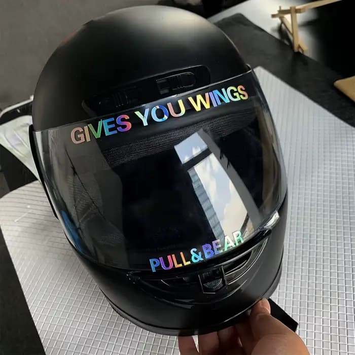 Autocollant de casque de moto