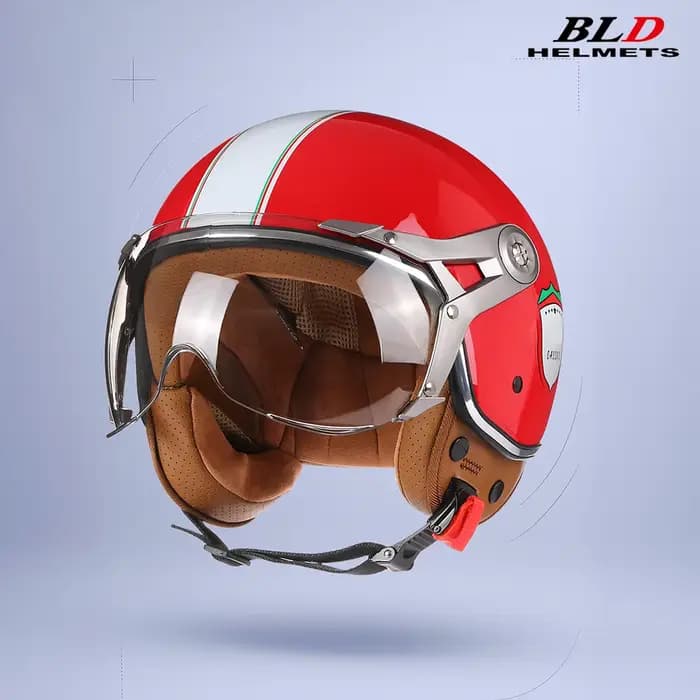 BLD Casco moto rétro casque