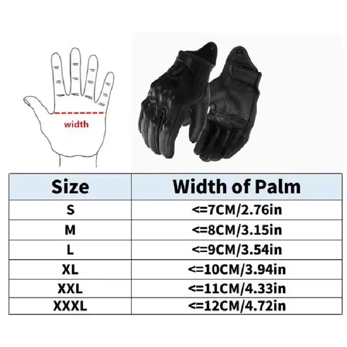 3XL gants de Moto en cuir de chèvre hommes femmes
