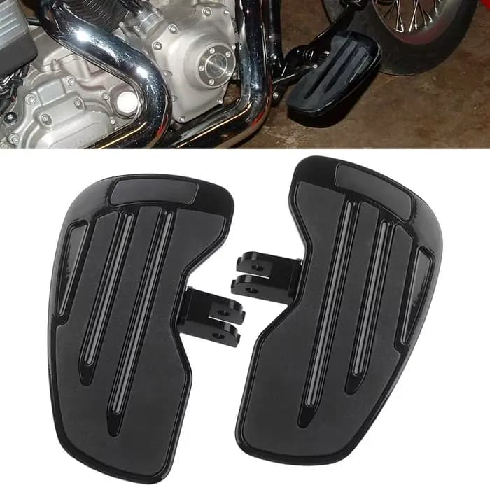 Repose-pieds noirs réglables pour Harley Softail Low Rider ST FXLRST 2022 – 2024