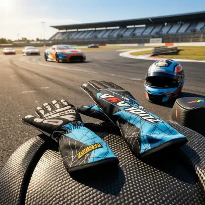 Gants de karting à manchette élastique