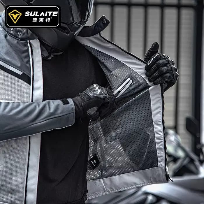 Veste de moto en maille respirante pour hommes et femmes