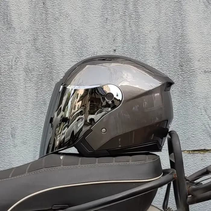 Casque de moto semi-couvert à double lentille adapté aux hommes et aux femmes Casco Para Motos JIEKAI-512