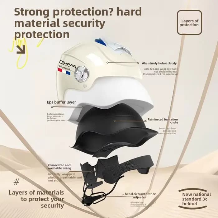 Casques de moto électriques d'été pour hommes et femmes