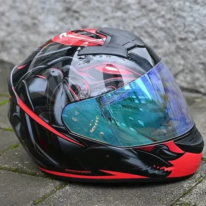 Lentille de casque de moto UV-Verde