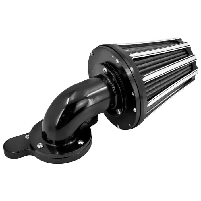 Nettoyeur d'admission de filtre à air noir pour moto