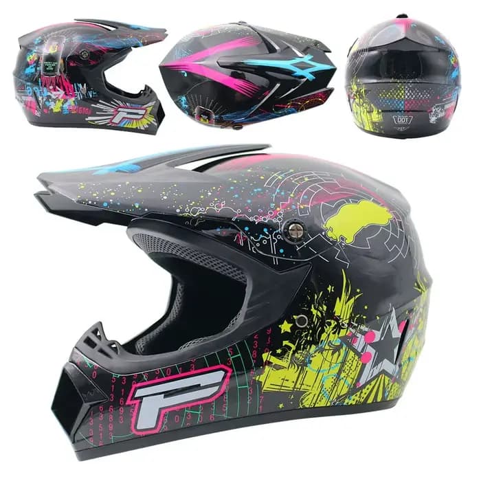 Casques de Moto course casque tout-terrain hommes