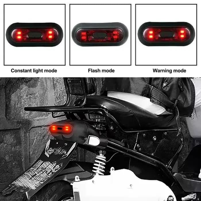 Feu stop étanche pour casque de moto