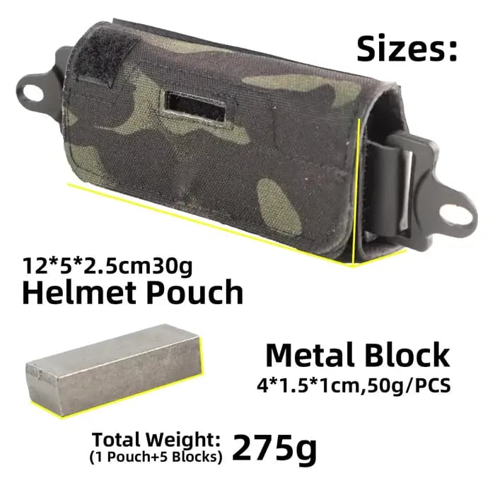 BOOIU – sac de contrepoids pour casque NVG Fast Mich