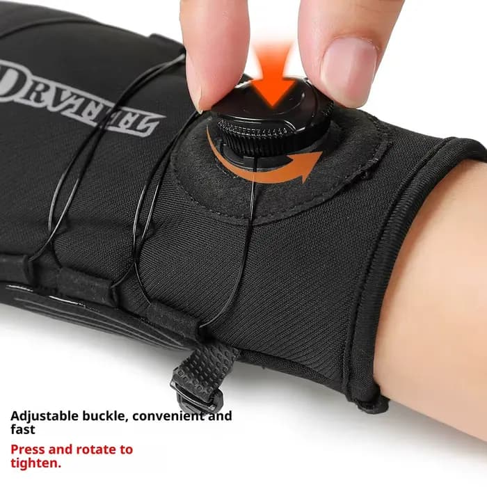 Gants de moto d'hiver chauds imperméables coupe-vent unisexe avec écran tactile pour l'équitation en plein air ski course cyclisme accessoires