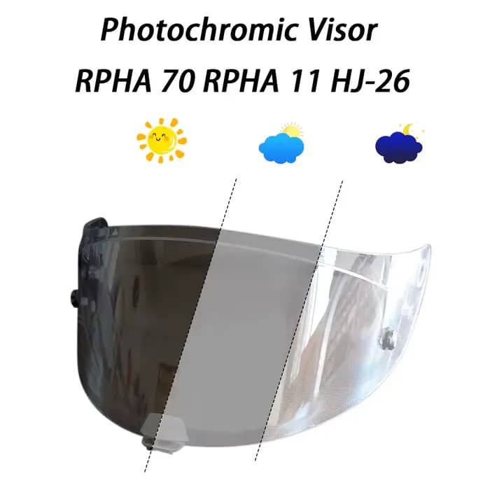 Visière photochromique adaptée au casque HJC RPHA 70 RPHA 11