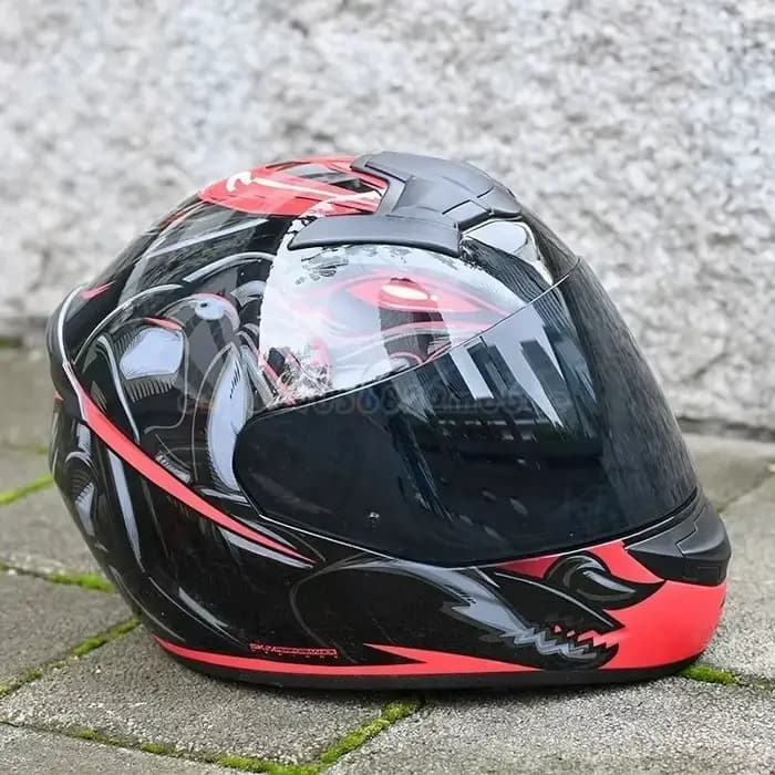 Lentille de casque de moto UV-Verde