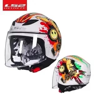 Original LS2 OF602 enfants casque de Moto dessin animé demi-casque été