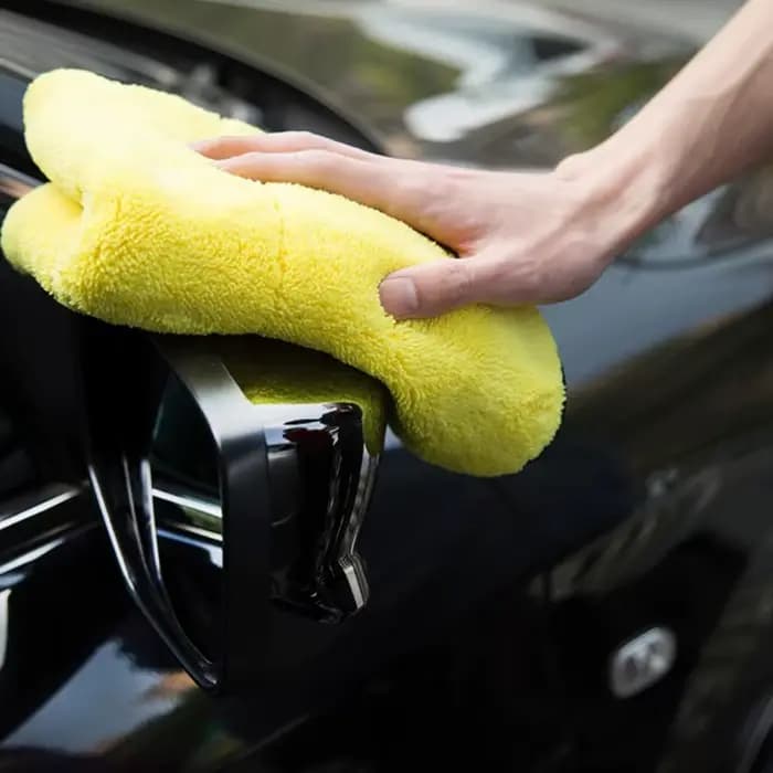 Serviette de lavage de voiture Ultra douce, chiffon d'entretien de voiture en microfibre, chiffon de nettoyage et de séchage, chiffons de nettoyage Double couche, serviettes de lavage de voiture