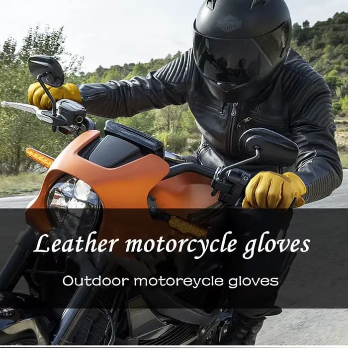 Gants en cuir pour moto