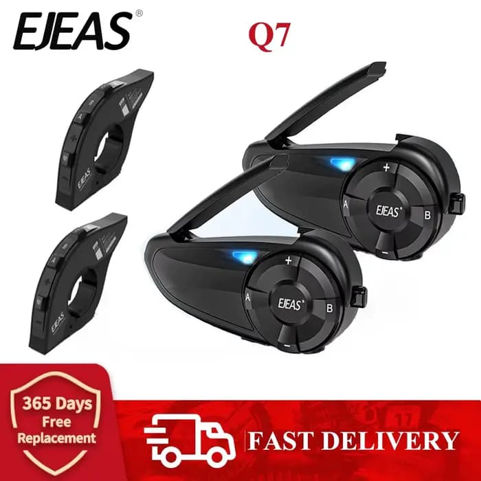EJEAS Q7 interphone Bluetooth pour Moto talkie-walkie