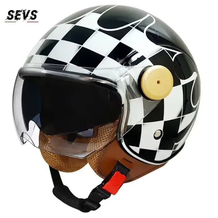 Casque de moto à visage ouvert pour hommes et femmes