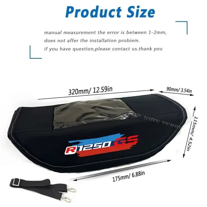 Sac de rangement pour guidon de moto