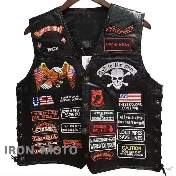 Gilets de moto grande taille pour hommes