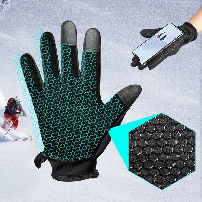 Gants de moto d'hiver pour écran tactile thermique