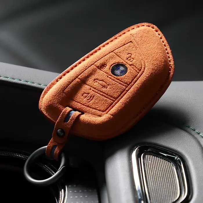 Porte-clés en daim Alcan Tara pour BMW