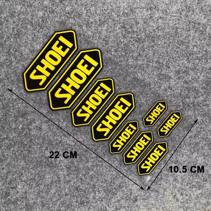Autocollant de couleur réfléchissante pour casque SHOEI