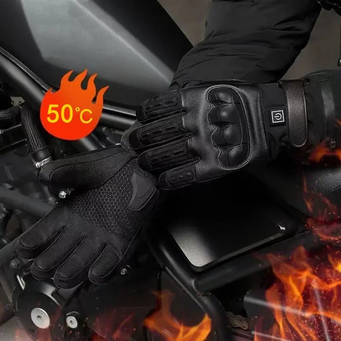 Gants de moto chauffants pour hommes