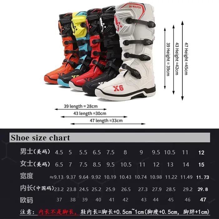 Nouvelle botte de Motocross hommes femmes équitation mi-mollet cheville chaussures de protection Moto équipement