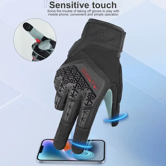 Gants de moto certifiés CE maille Textile ventilé