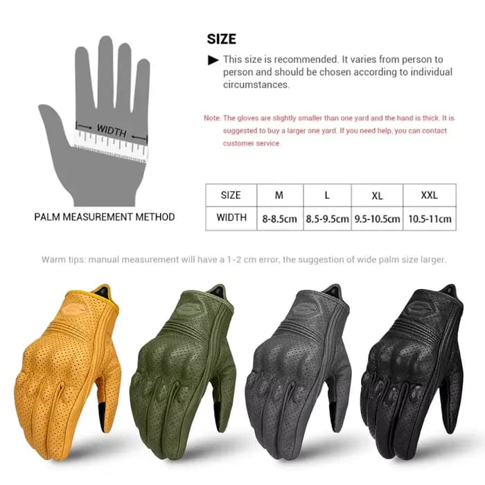 Gants de moto pour hommes