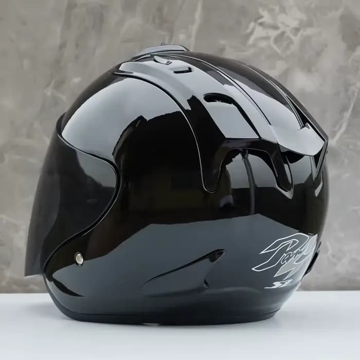 Ram-4-Casque de Moto Noir Brcorporelle
