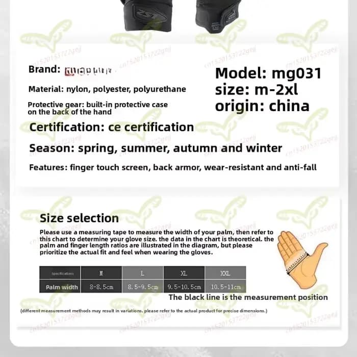 Gants de moto LS2, gants de sport respirants
