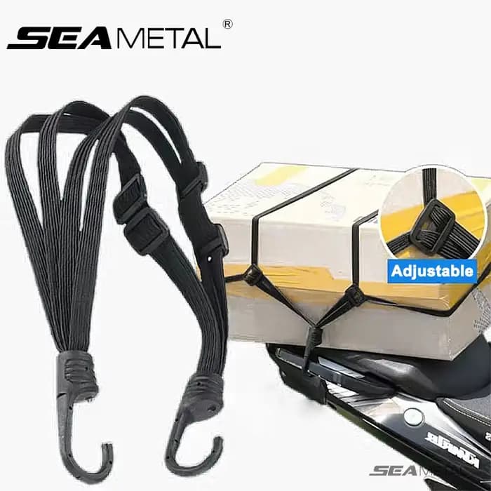 SEAMETAL bandes de casque de siège arrière de moto corde élastique