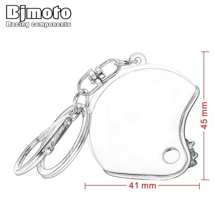 BJMOTO mode voiture moto casque porte-clés