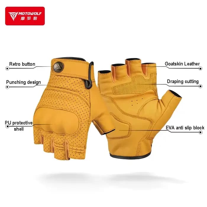 Gants en cuir hommes été