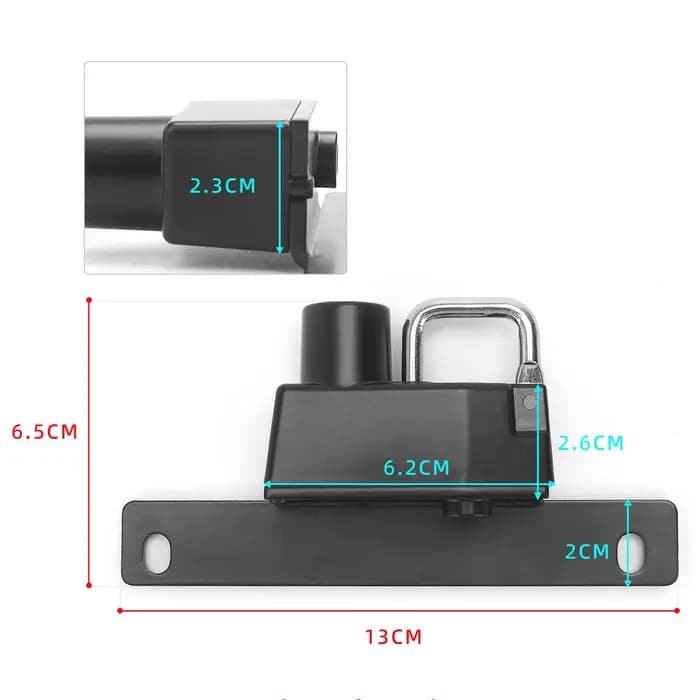 Serrure de casque de moto BMW R NineT ScramJeff 2014-2022