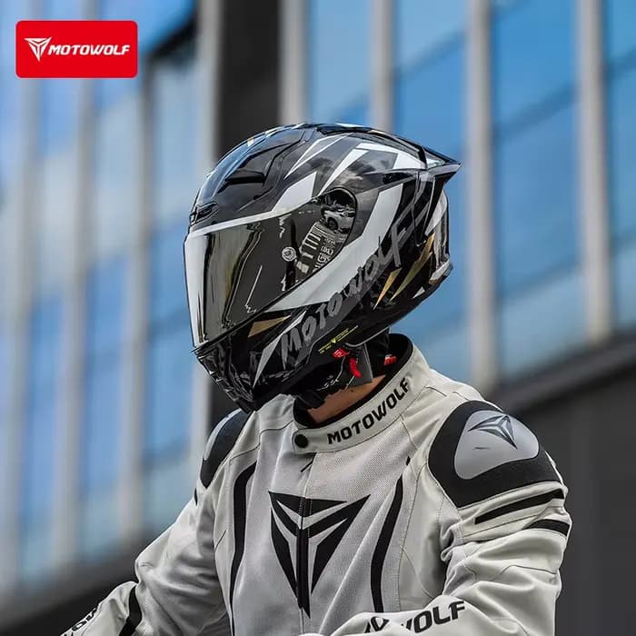 Casque de moto MOTOWOLF H1 pour homme et femme