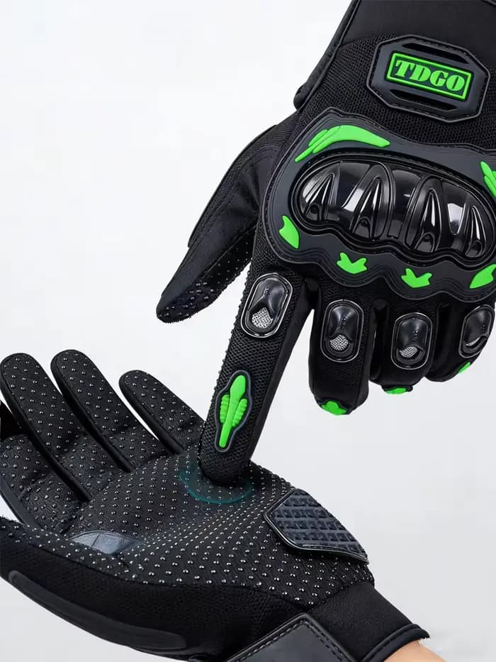 Gants de moto d'été respirants à doigts complets