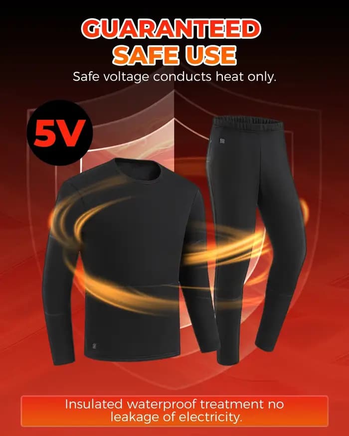 Sous-vêtements chauffants d'hiver