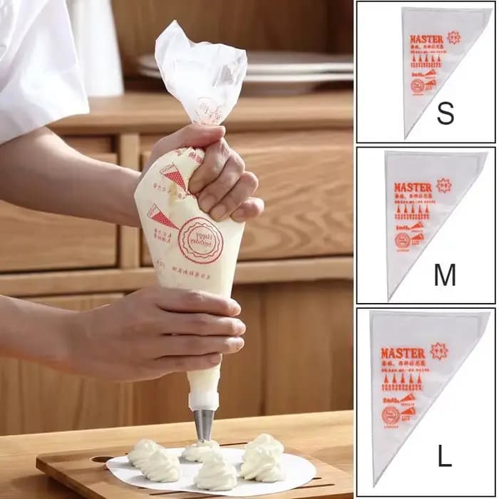 Sacs à pâtisserie crème jetables, sac à douilles de gâteaux, outil de décoration, passepoil de Cupcake, accessoires de cuisson de cuisine, 200 /100/50/20 pièces